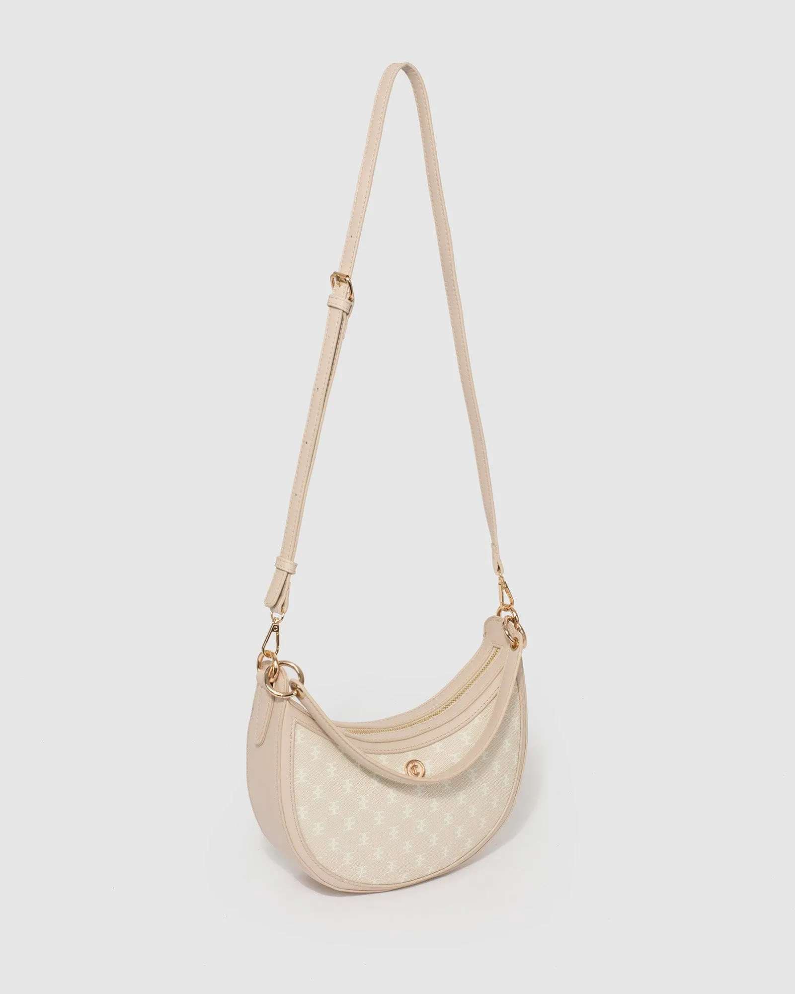 Ivory Flavia Saddle Bag