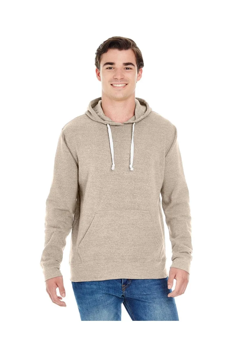 J America JA8871: Adult Triblend Pullover Fleece Hood