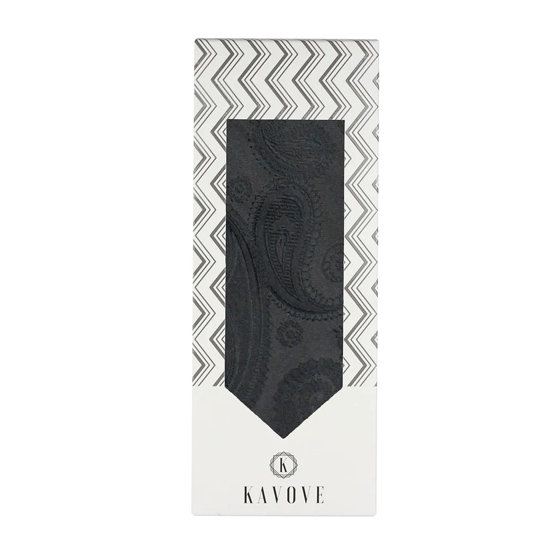 Kavove Elegant Black Paisley Gift Box For Men