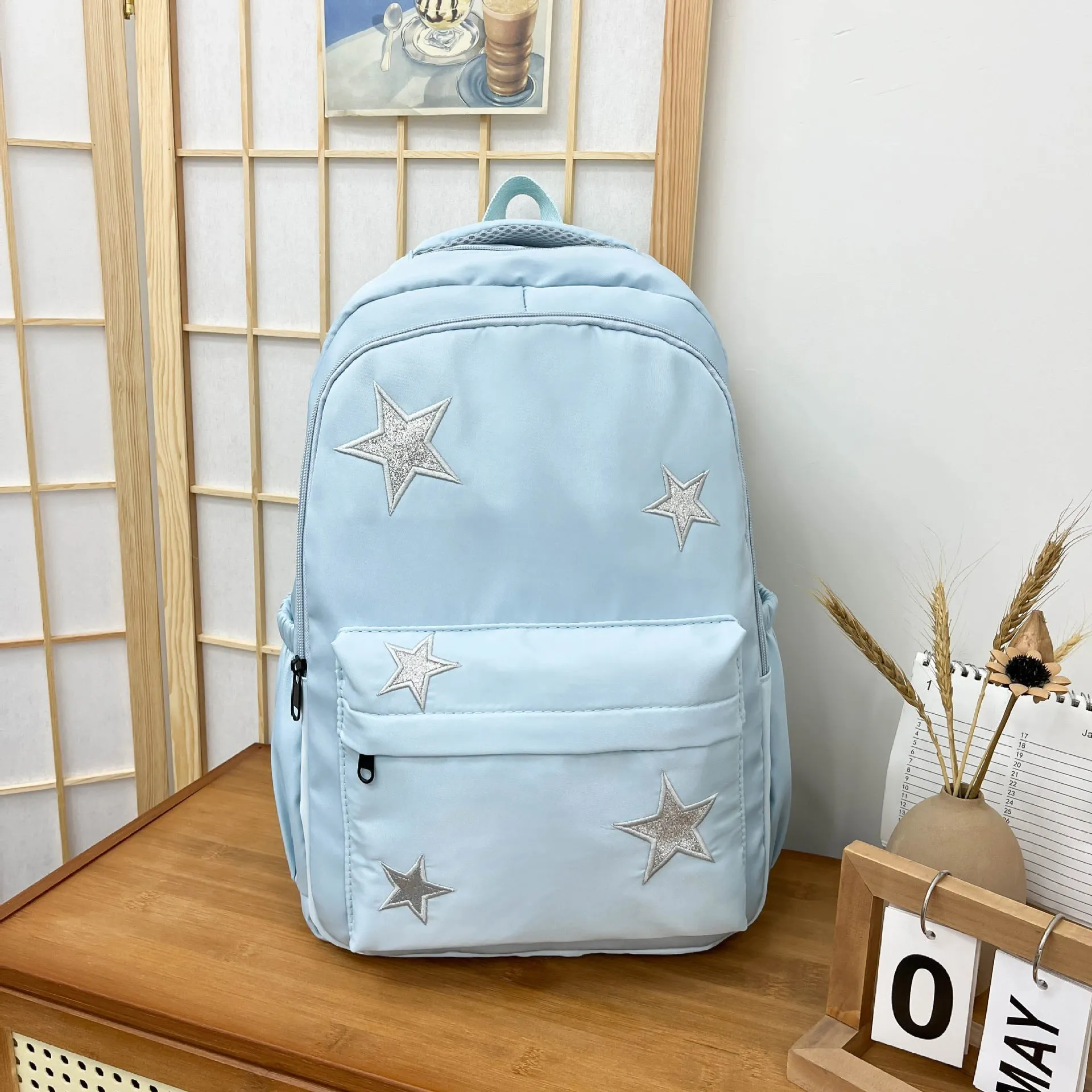 Korean Leisure Simple Versatile Large Capacity Backpack Travel Backpack Junior High School Student High School and College Student Schoolbag Female