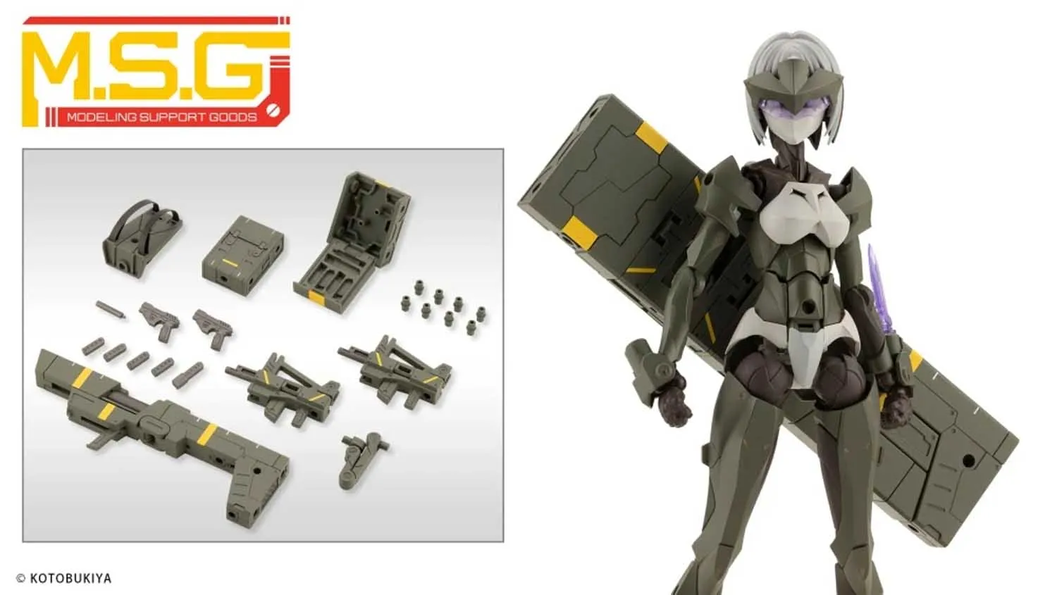 Kotobukiya - MSG53 - Heavy Weapon Unit - Combat Cell (Dark Green Ver.)