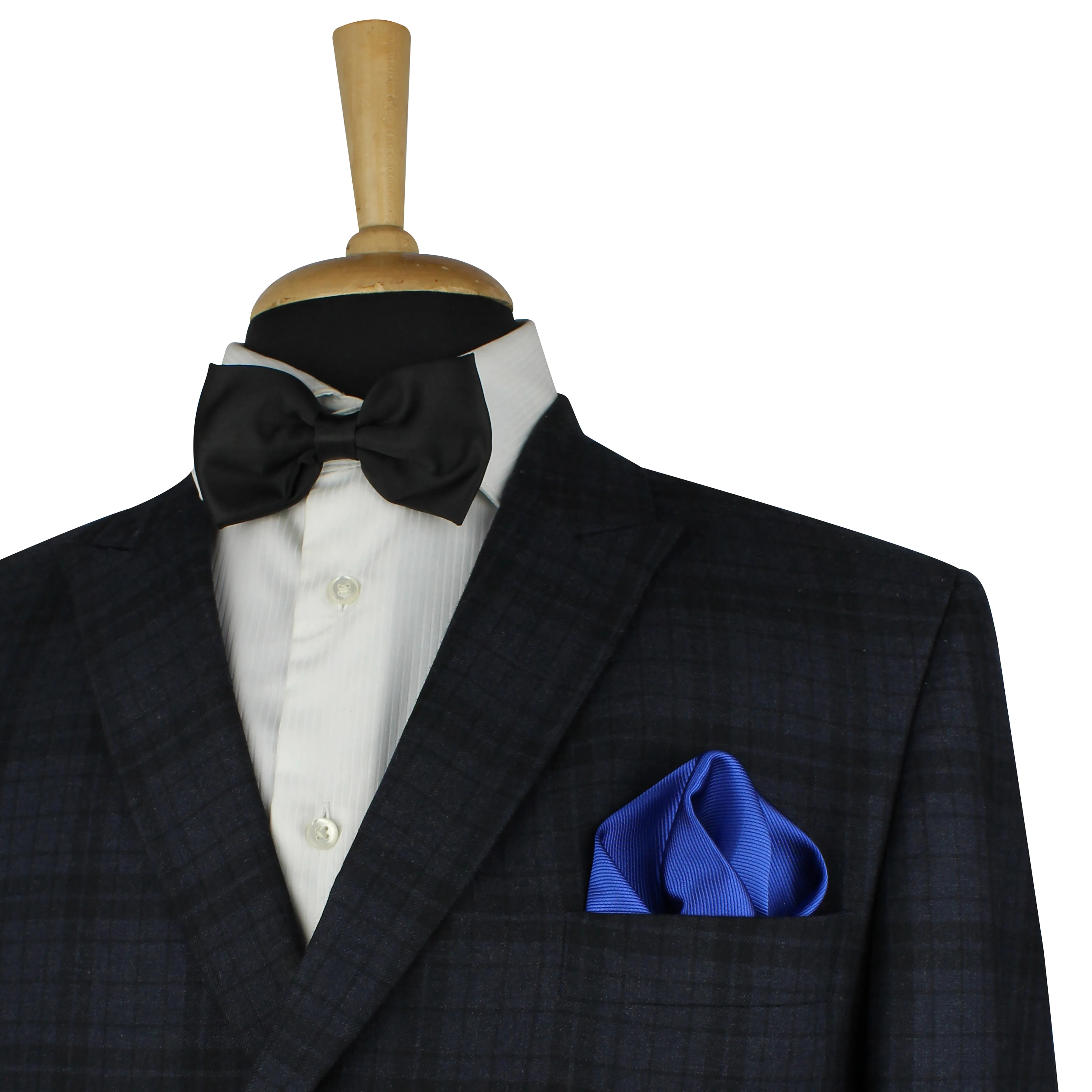 Kovove Blue Solid Necktie and Pocket Square Gift Box