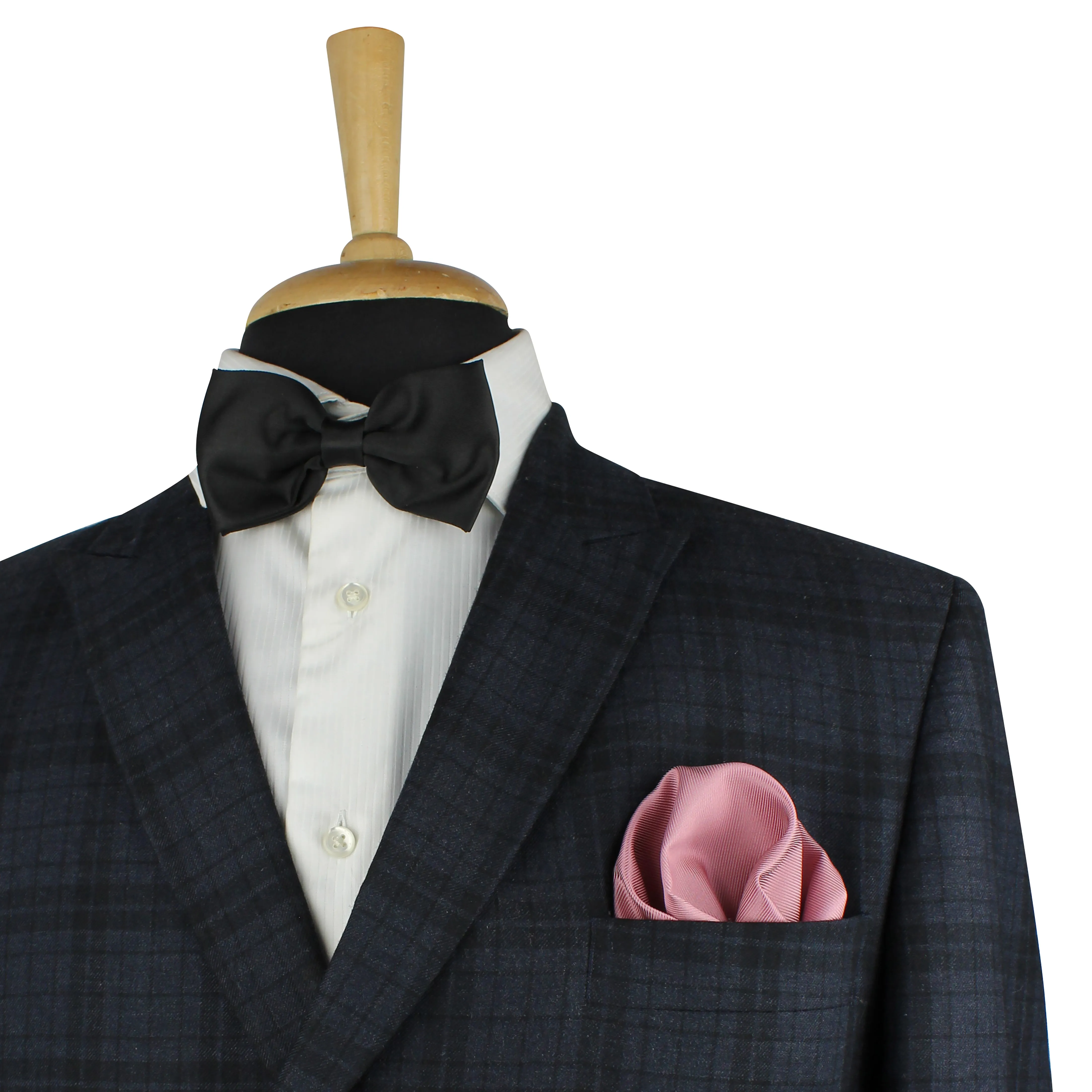 Kovove Pink Solid Pocket Square For Men