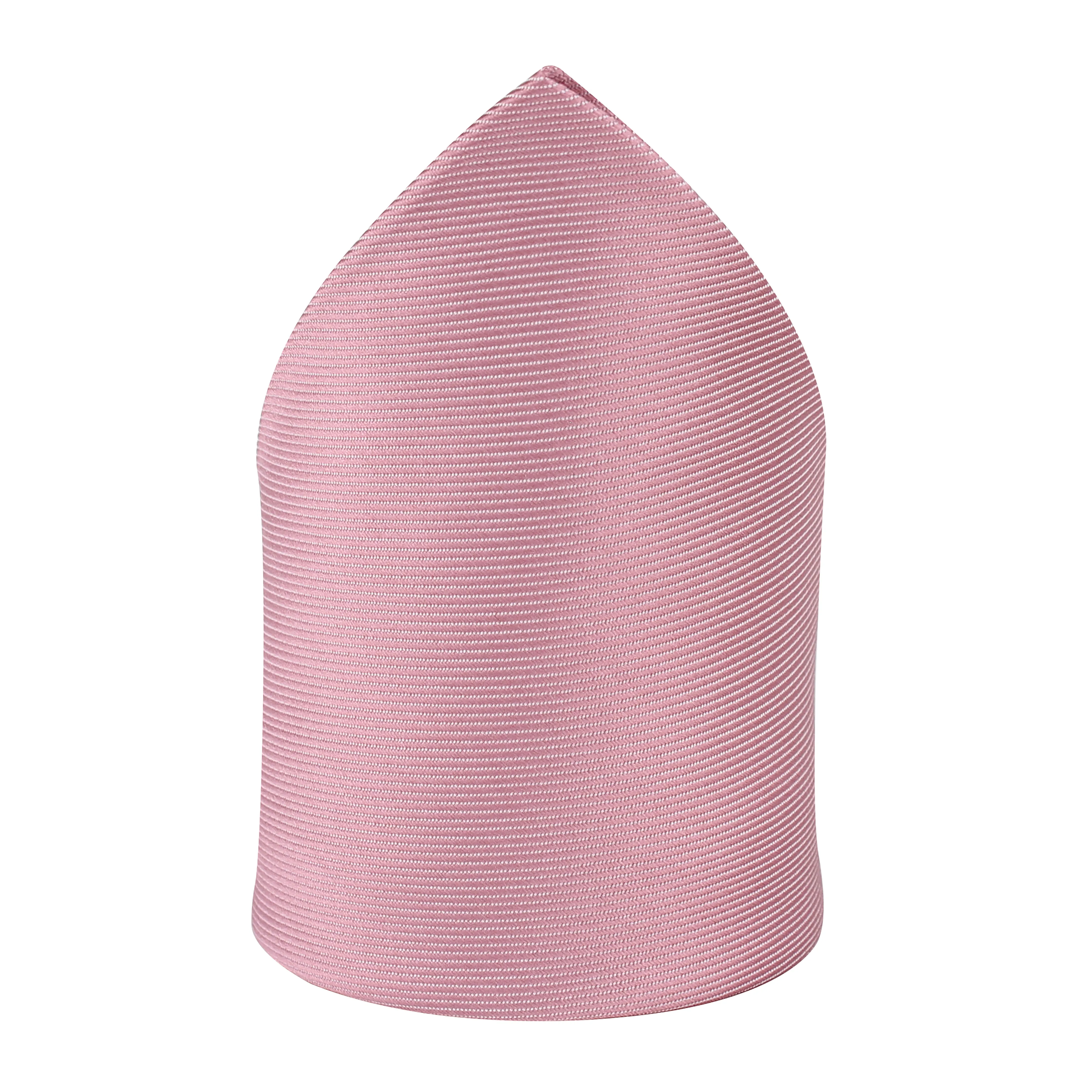 Kovove Pink Solid Pocket Square For Men