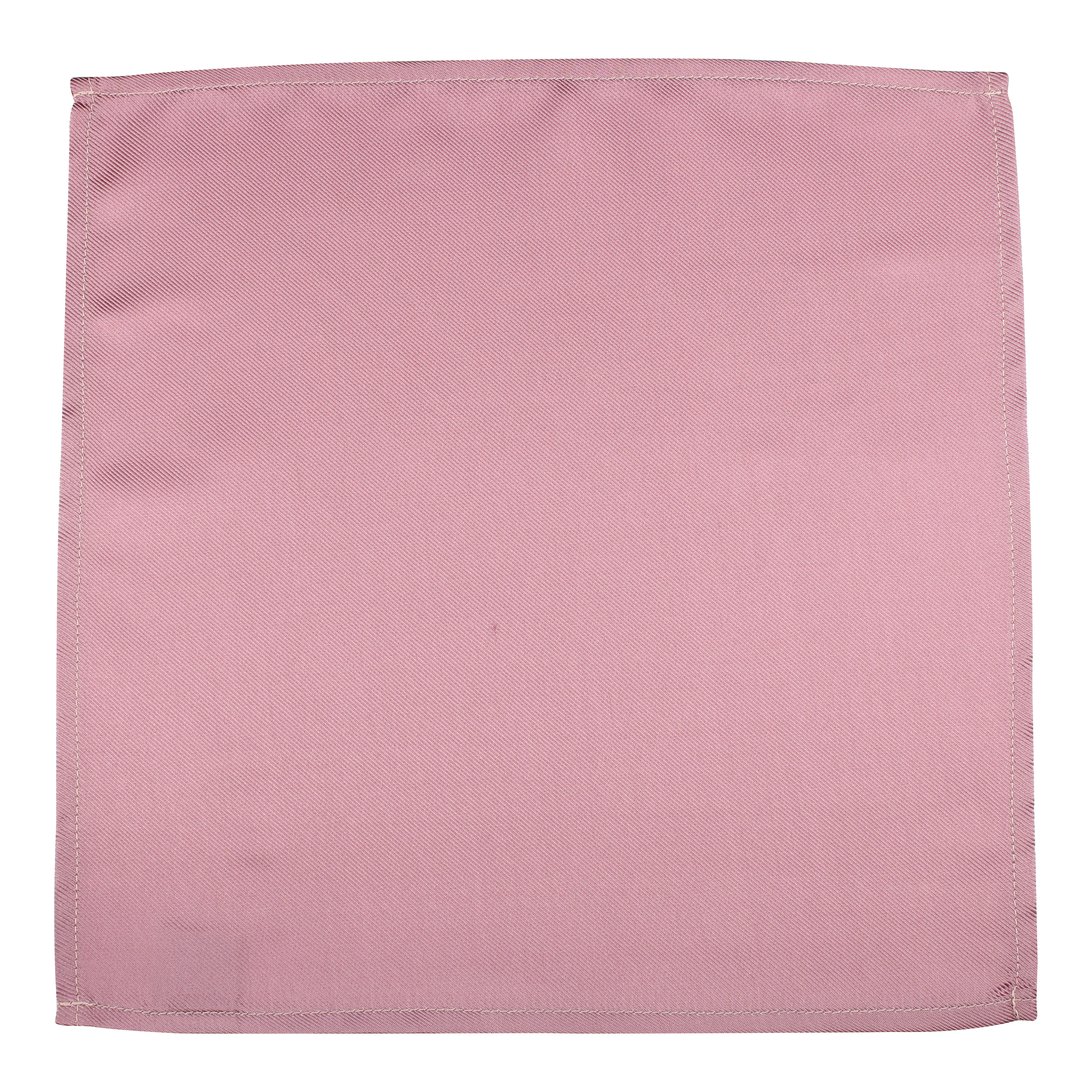 Kovove Pink Solid Pocket Square For Men