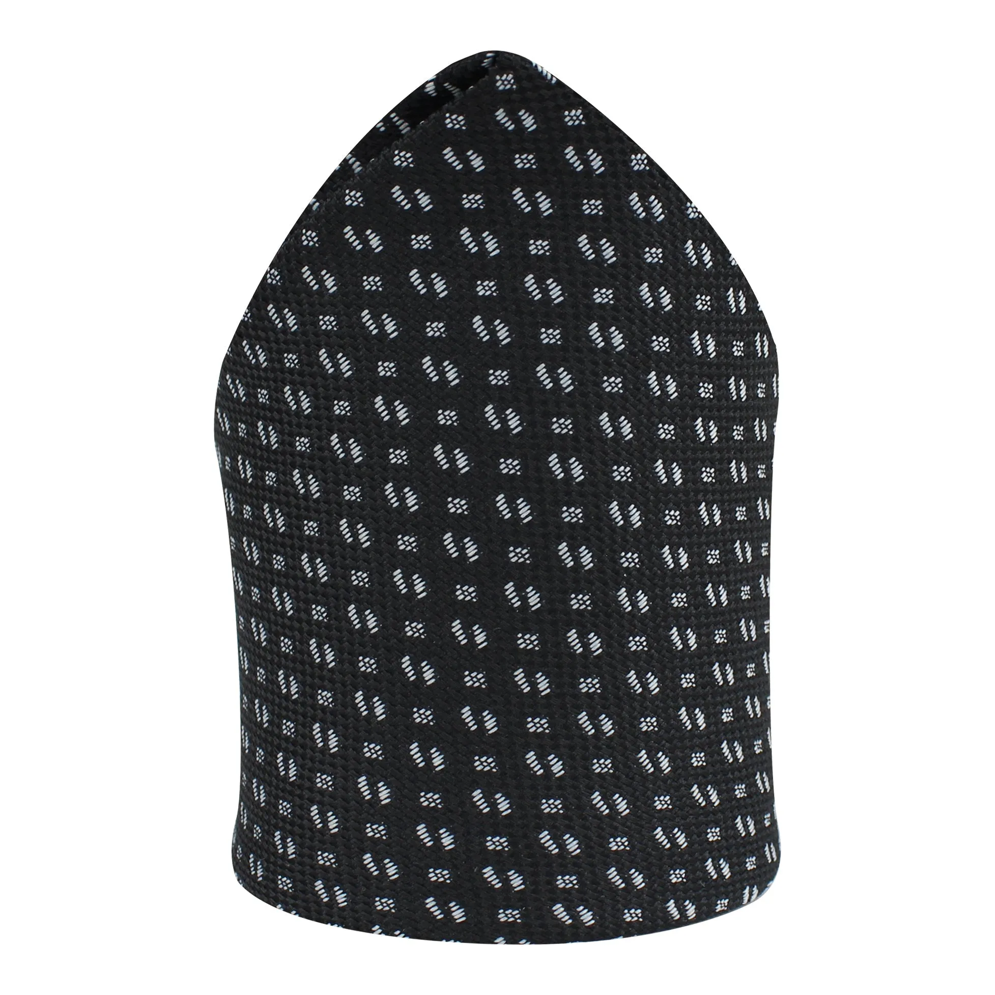 Kovove The Artistry Abstract Black Pocket Square For Men