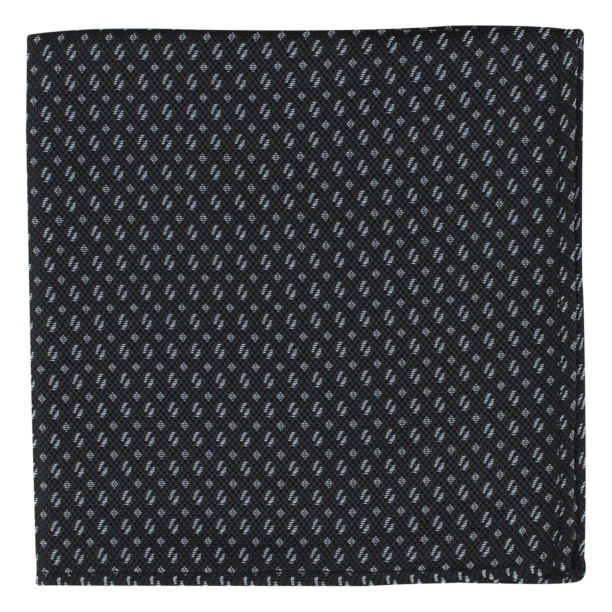 Kovove The Artistry Abstract Black Pocket Square For Men