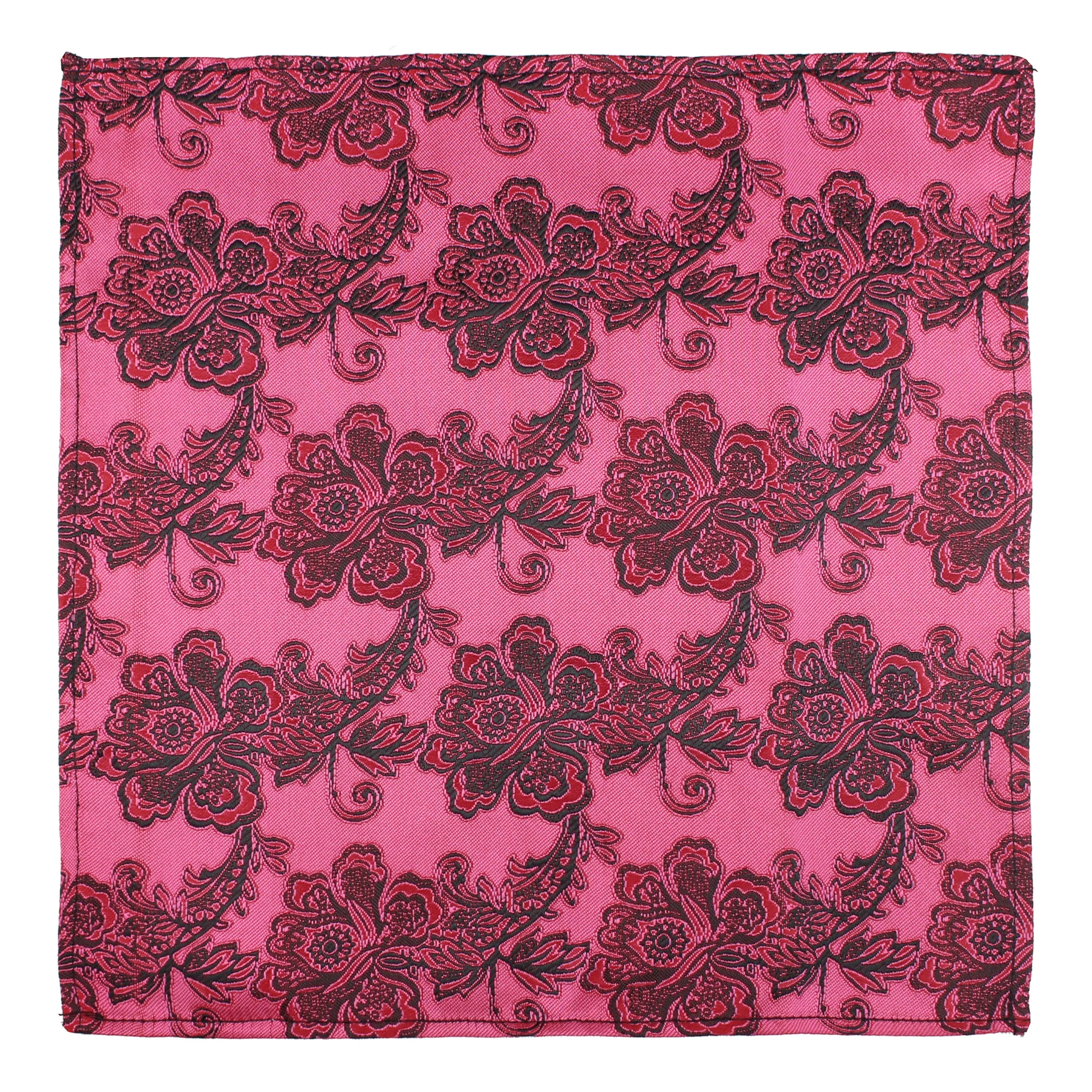 Kovove The Blooming Floral Pink Pocket Square