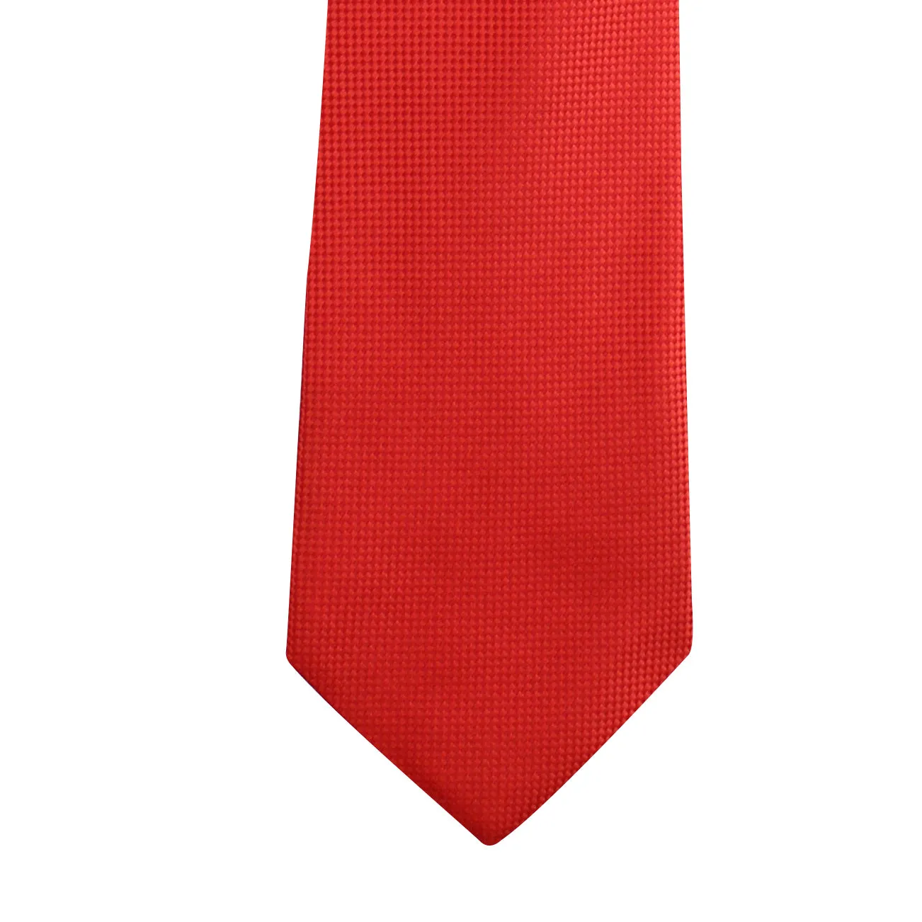 Kovove The Elegant Self Checkered Cherry Red Necktie and Pocket Square Gift Box