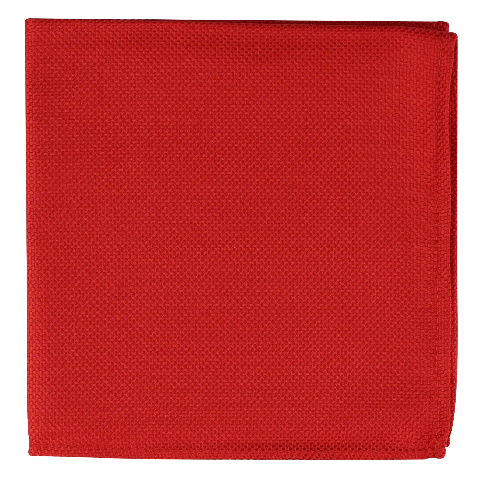 Kovove The Elegant Self Checkered Cherry Red Pocket Square For Men