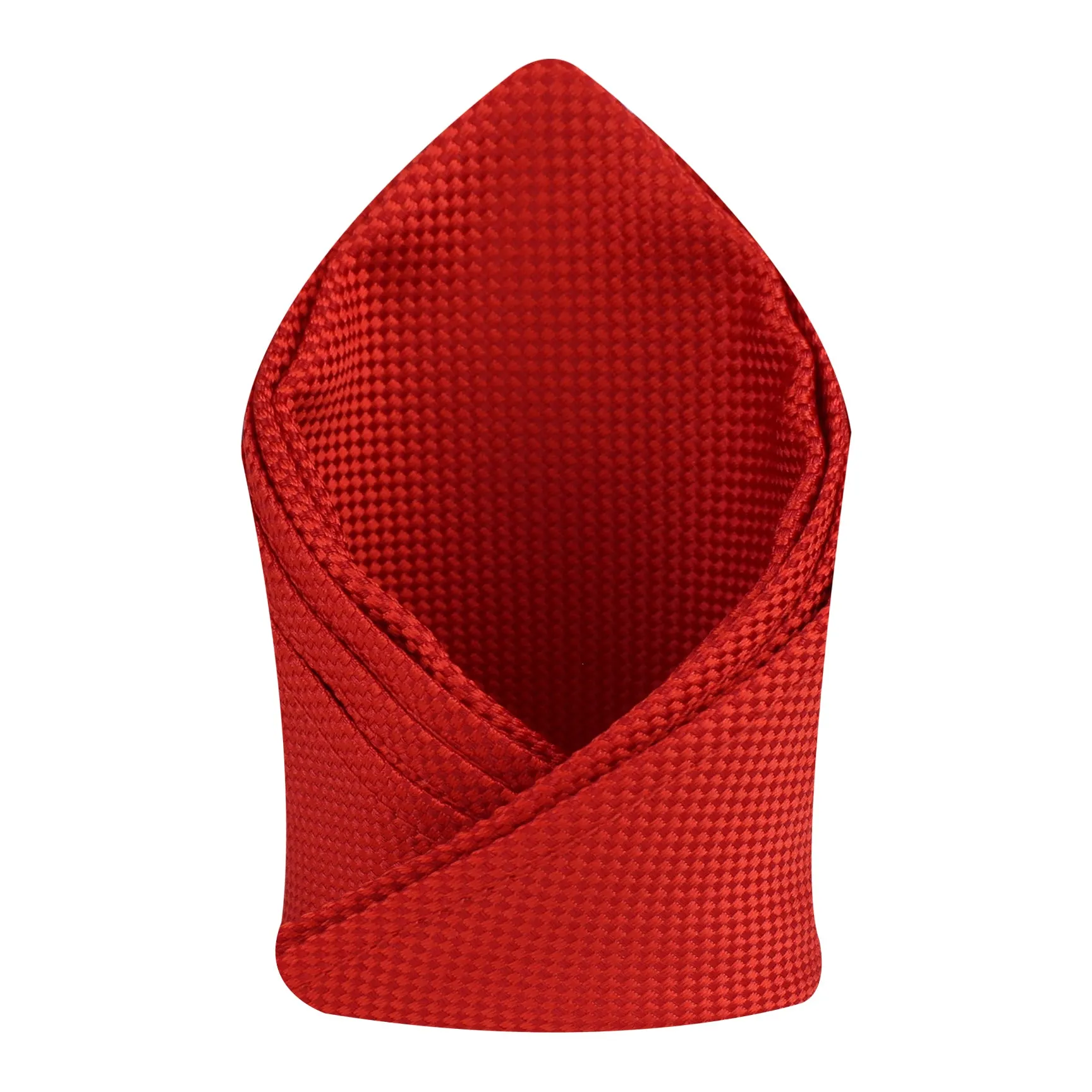 Kovove The Elegant Self Checkered Cherry Red Pocket Square For Men