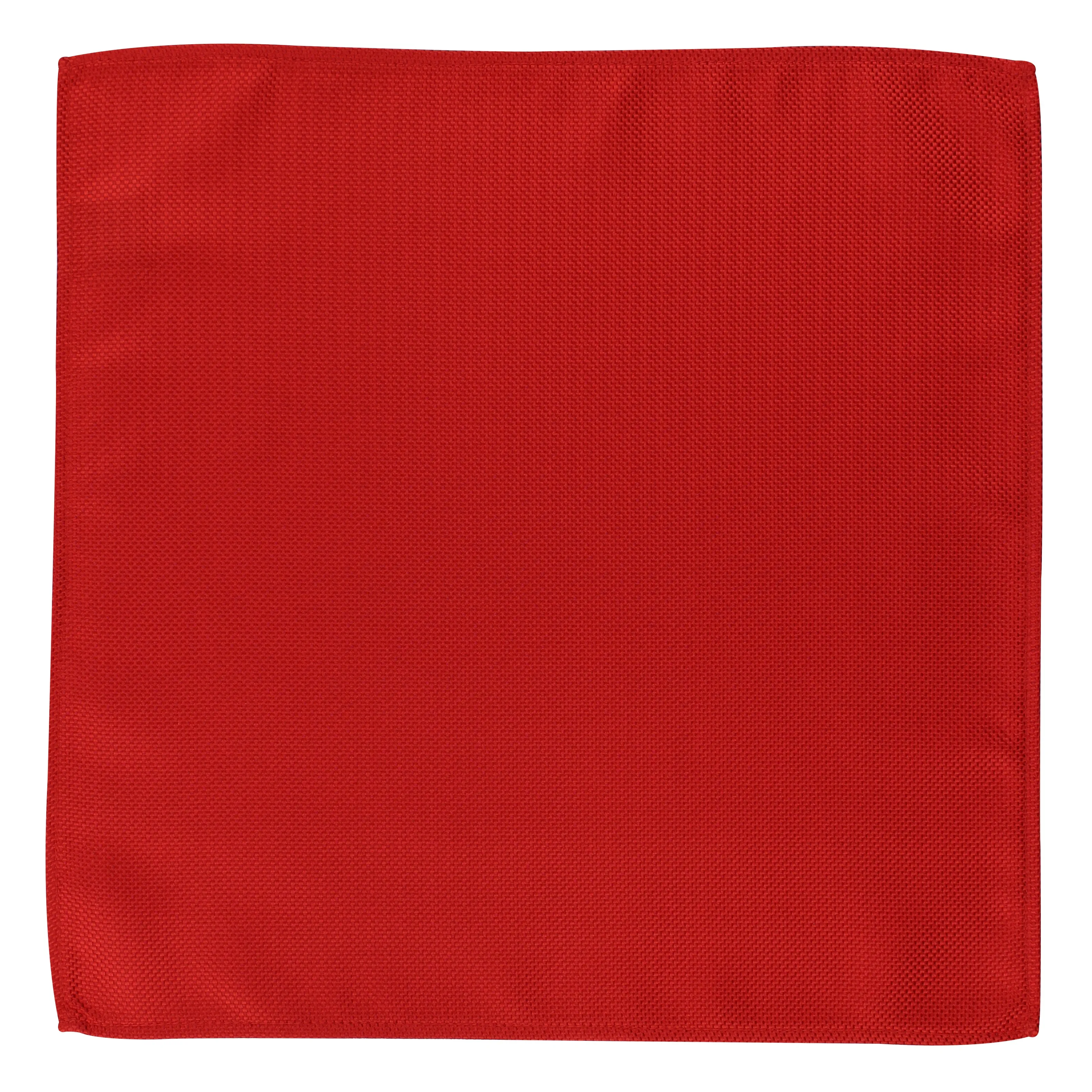 Kovove The Elegant Self Checkered Cherry Red Pocket Square For Men