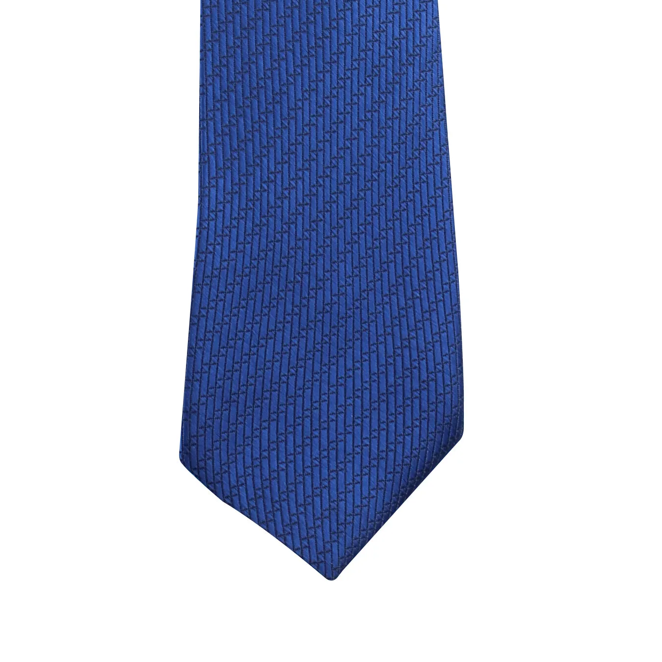 Kovove The Energise Self Pattern Blue Necktie and Pocket Square Gift Box