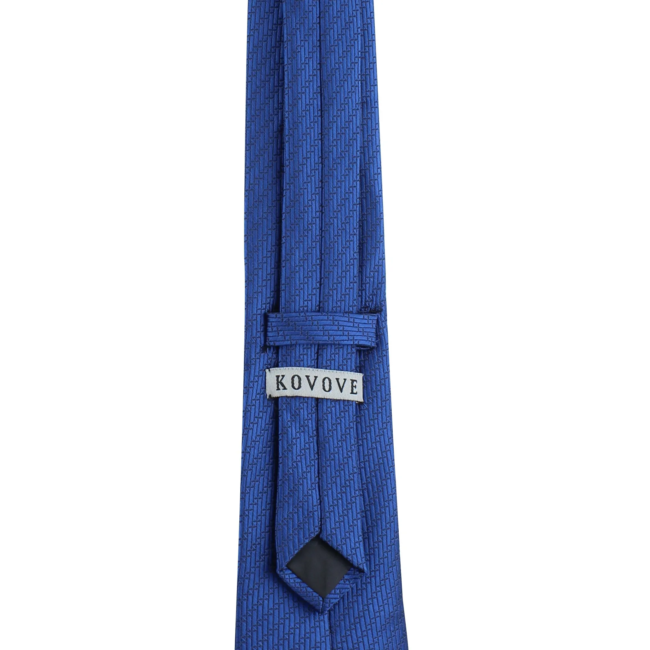 Kovove The Energise Self Pattern Blue Necktie For Men