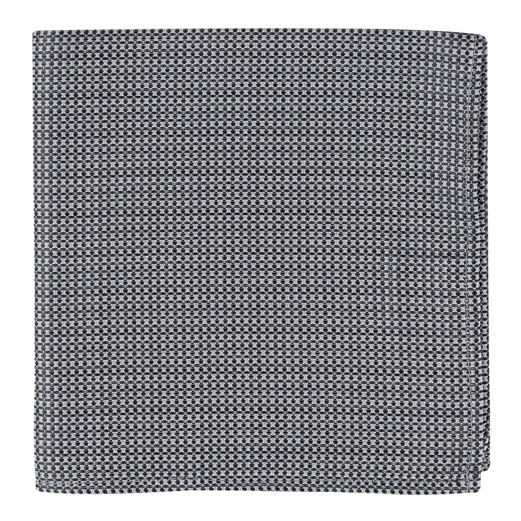 Kovove The Rogue Abstract Dark Grey Pocket Square For Men