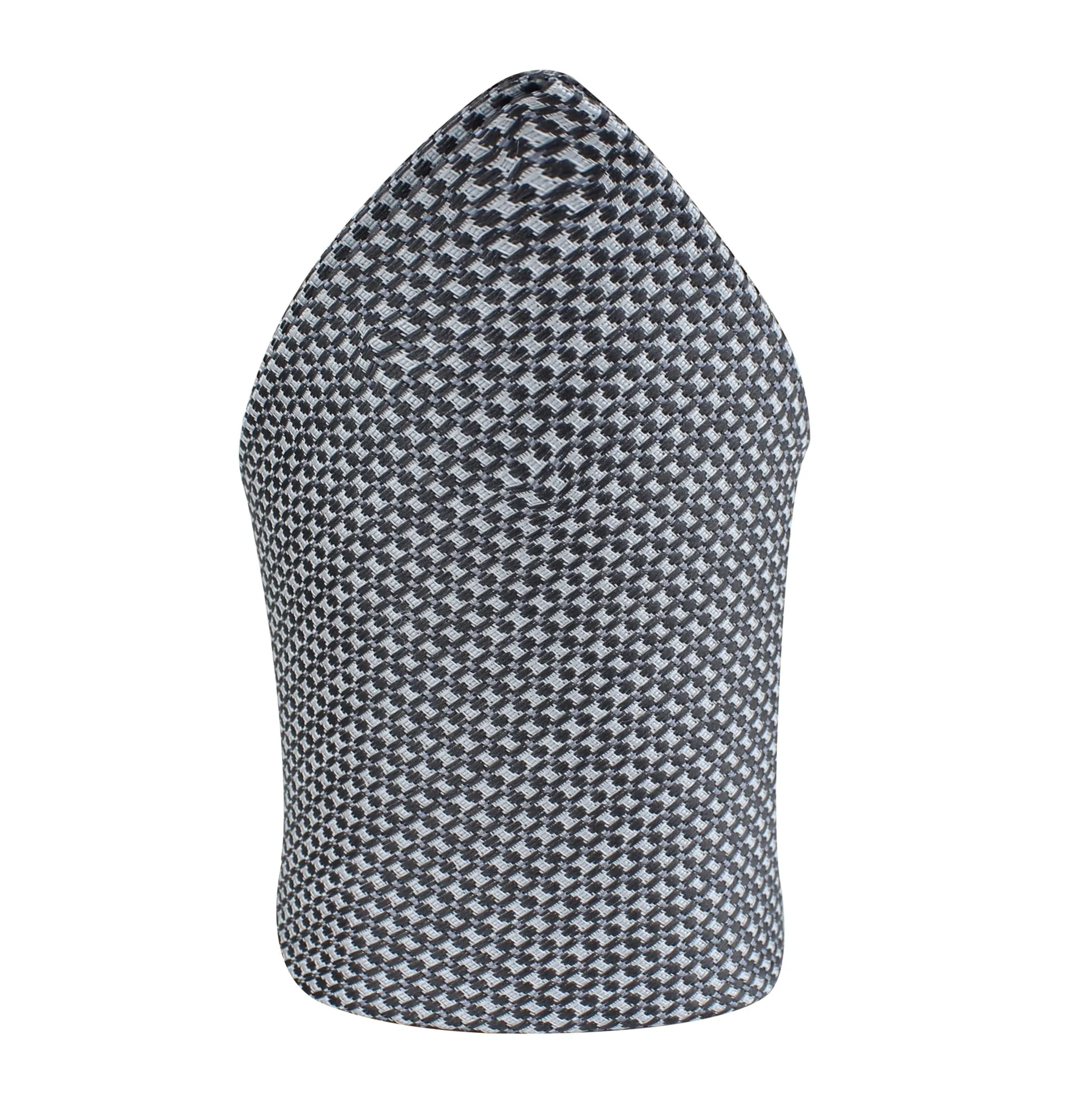 Kovove The Rogue Abstract Dark Grey Pocket Square For Men