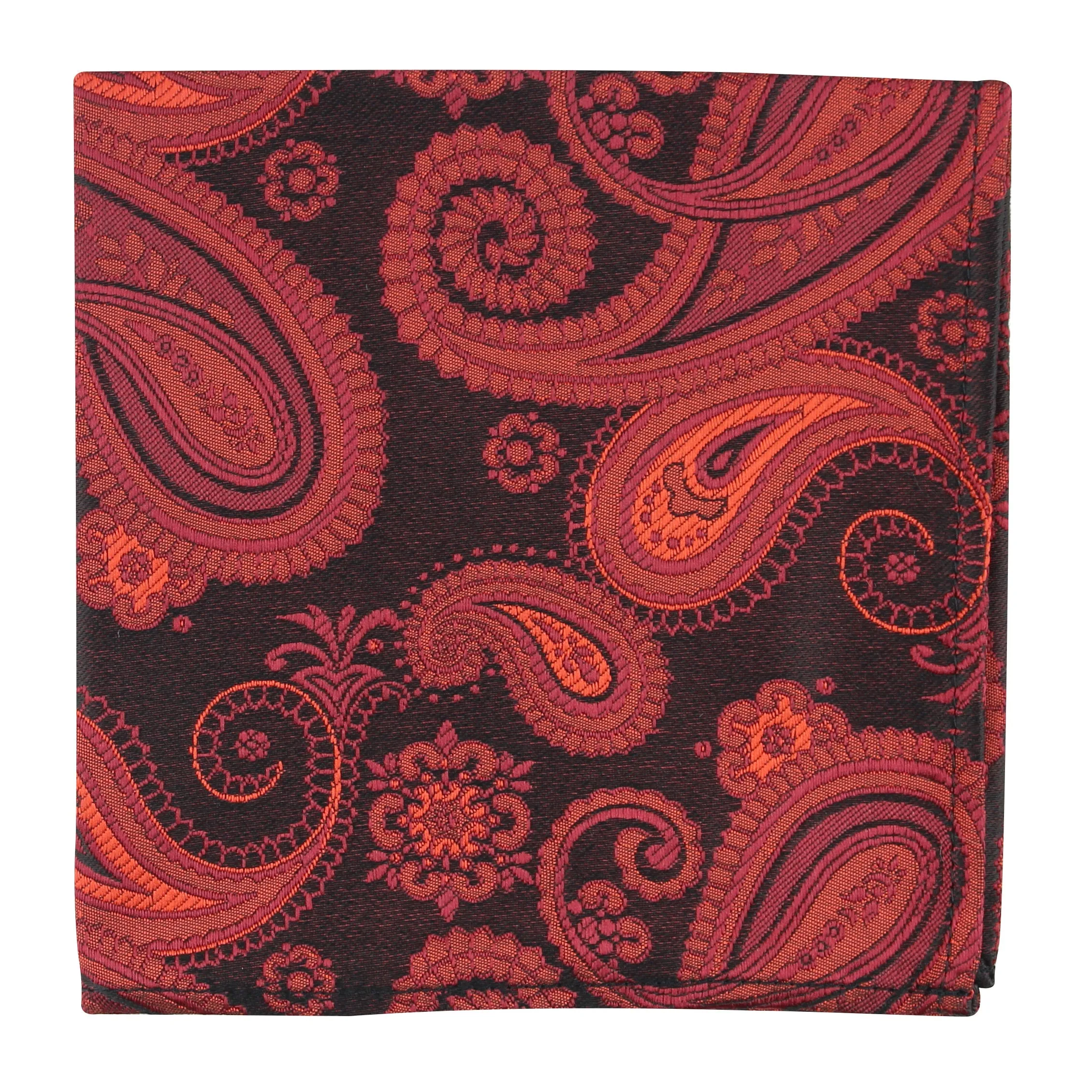 Kovove The Royal Paisley Maroon Pocket Square For Men