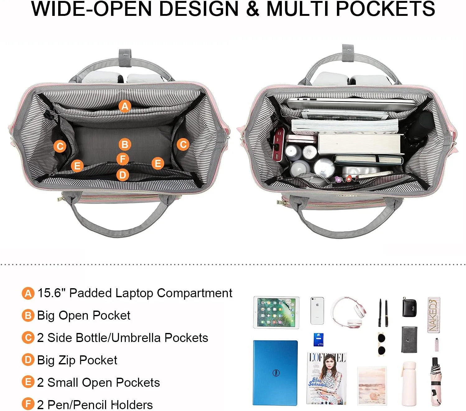 Laptop Backpack, 15.6" 17"