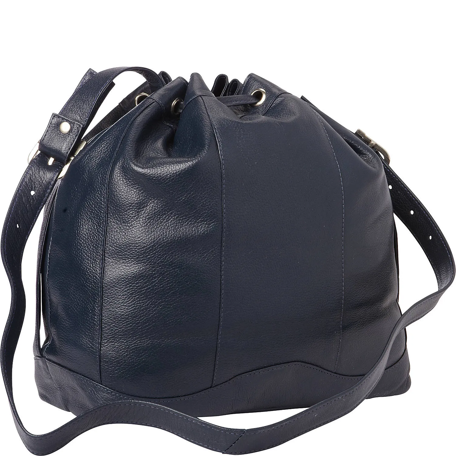 LEATHER DRAWSTRING BAG