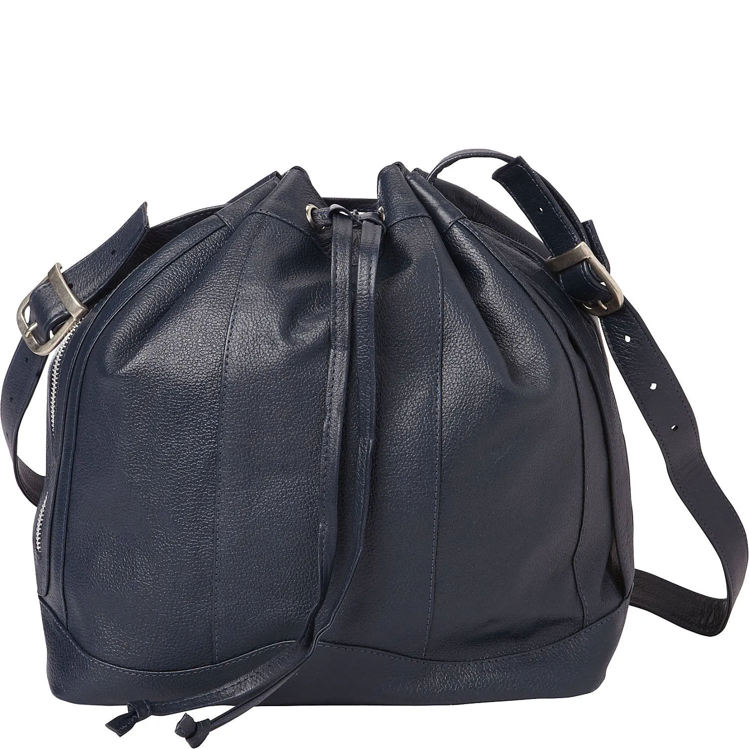 LEATHER DRAWSTRING BAG