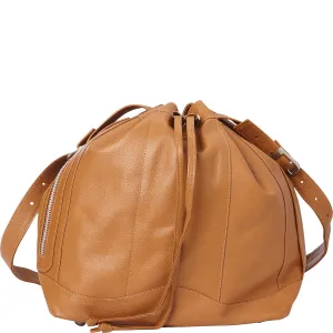 LEATHER DRAWSTRING BAG