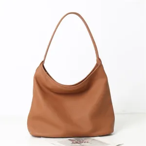 Leather Large Hobo Bag