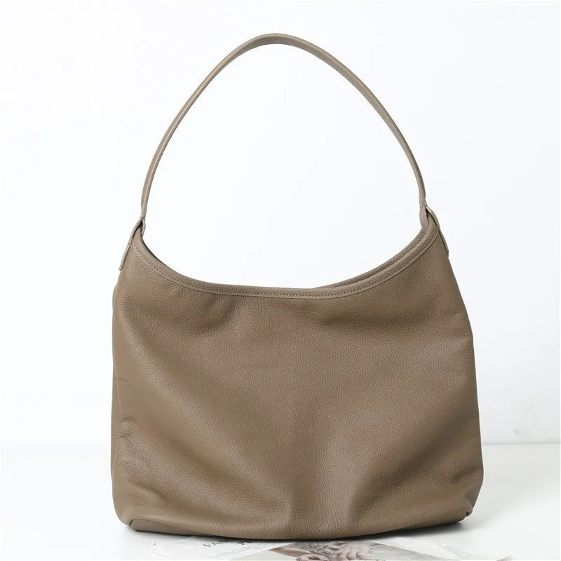 Leather Large Hobo Bag