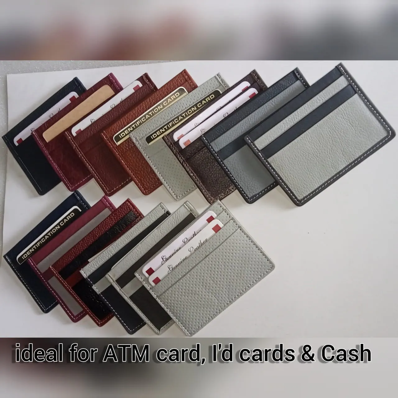 Leather Multi-Purpose Card Holder - Conveniently Store Your Cards and Cash in Style