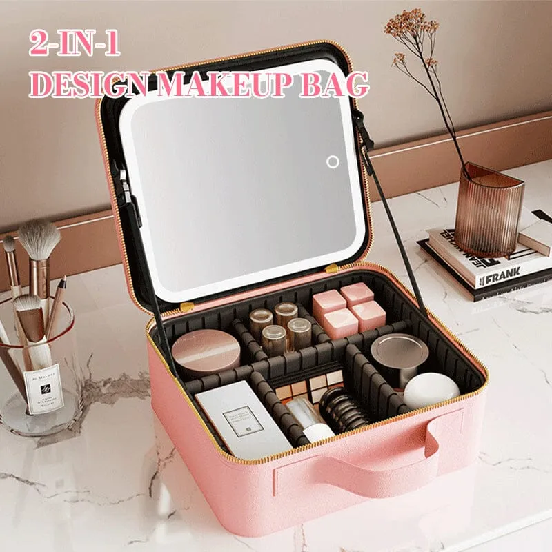 LED Light Portable Makeup Bag