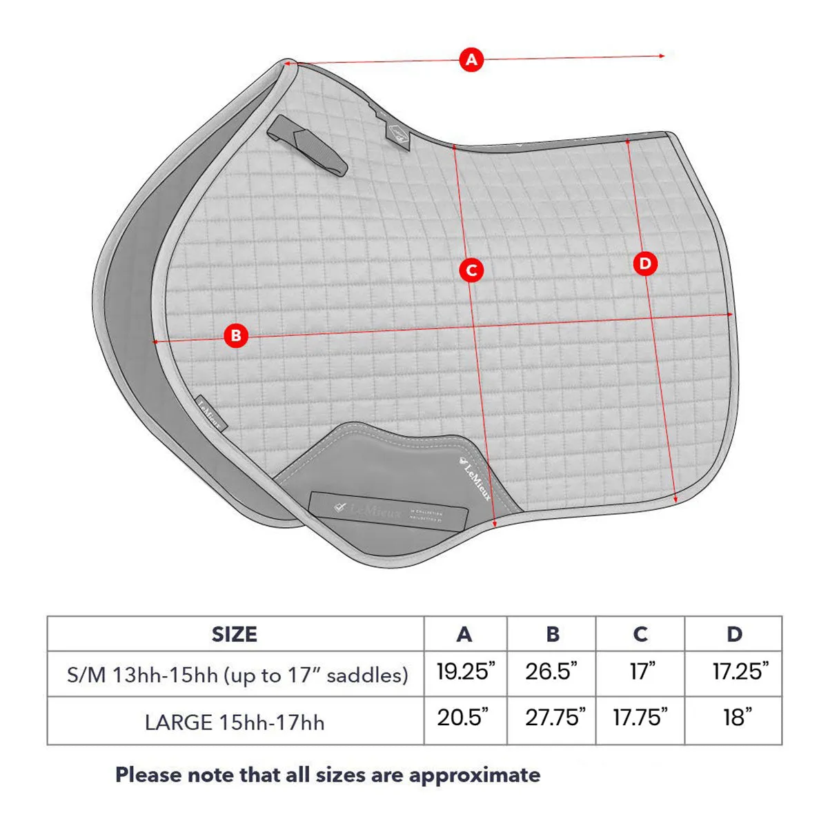 LeMieux Loire Satin Close Contact Pad