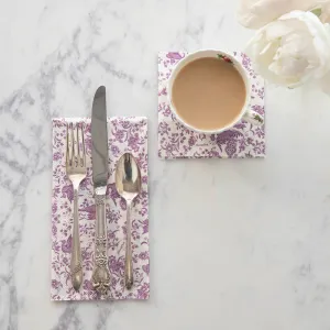 Lilac Regal Peacock Napkins