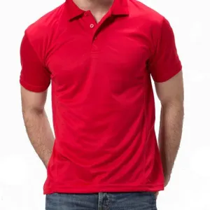 Logo Breathable Polyester Polo Shirt