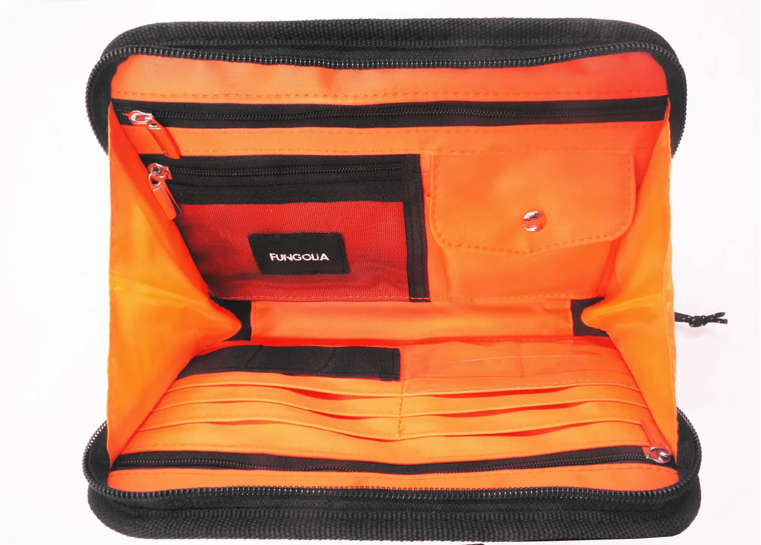 <A 000a001m05> Fungolia Gen2 Passport Holder <B>Regular Size</B> (Black/Orange)