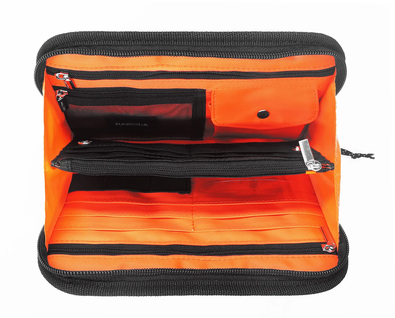 <A 000a001m05> Fungolia Gen2 Passport Holder <B>Regular Size</B> (Black/Orange)