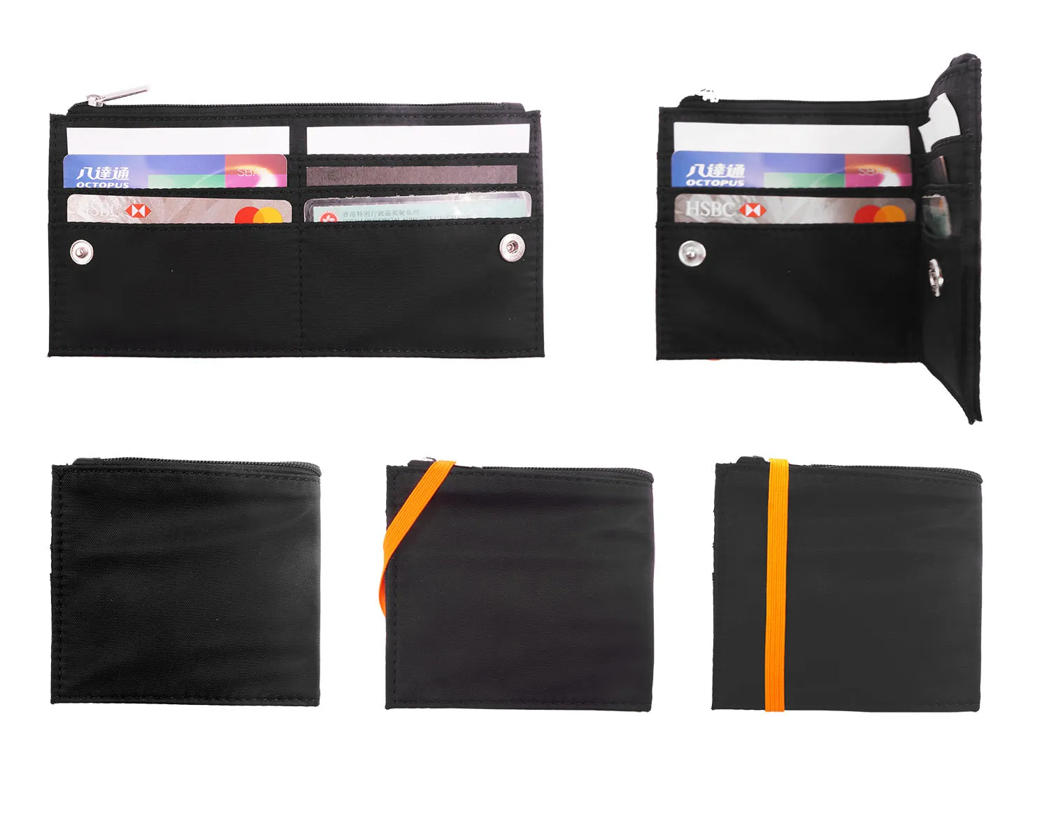 <A 000a001m05> Fungolia Gen2 Passport Holder <B>Regular Size</B> (Black/Orange)