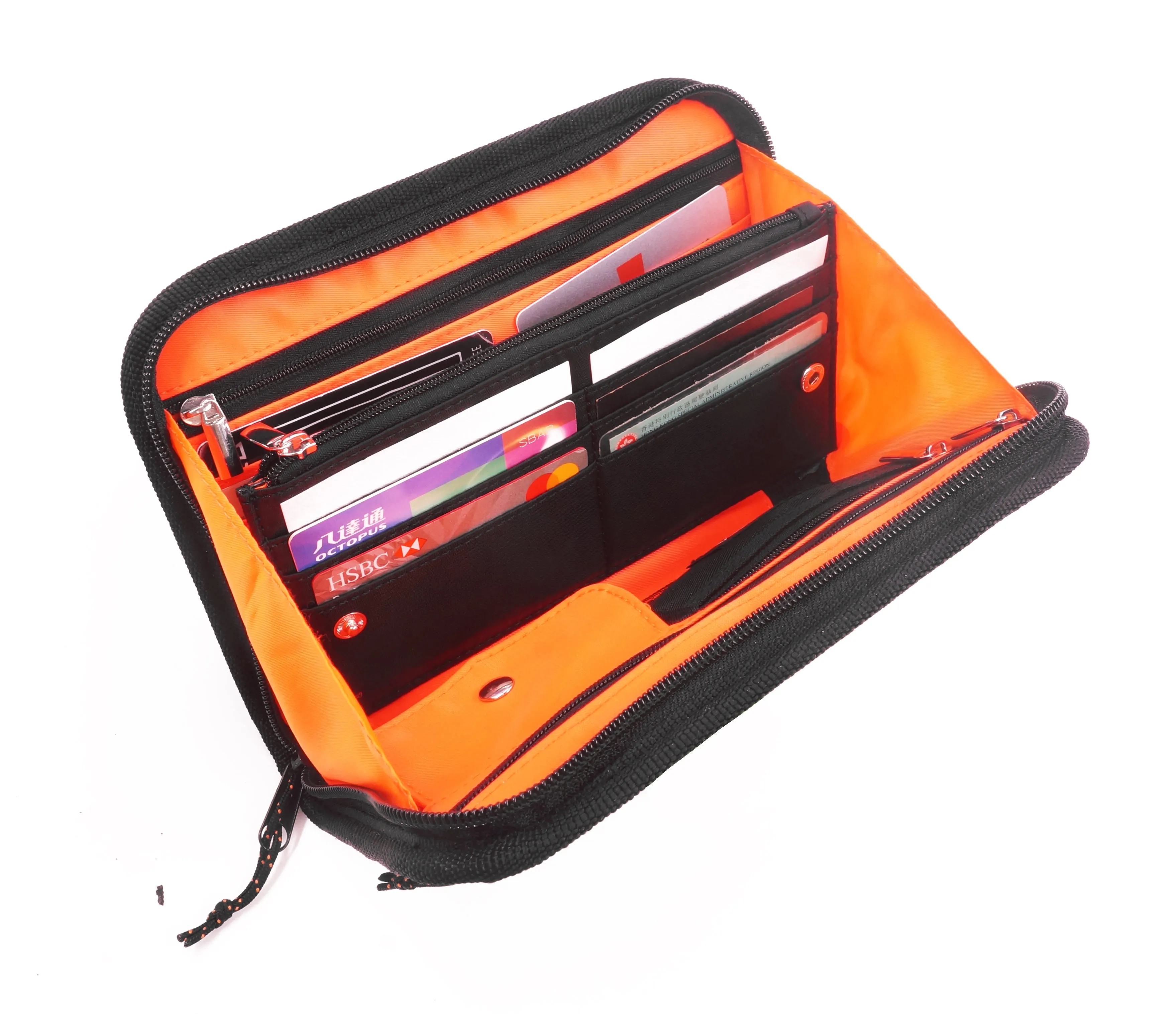 <A 000a001m05> Fungolia Gen2 Passport Holder <B>Regular Size</B> (Black/Orange)