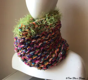 Luxe Exotic Handknit Cowl