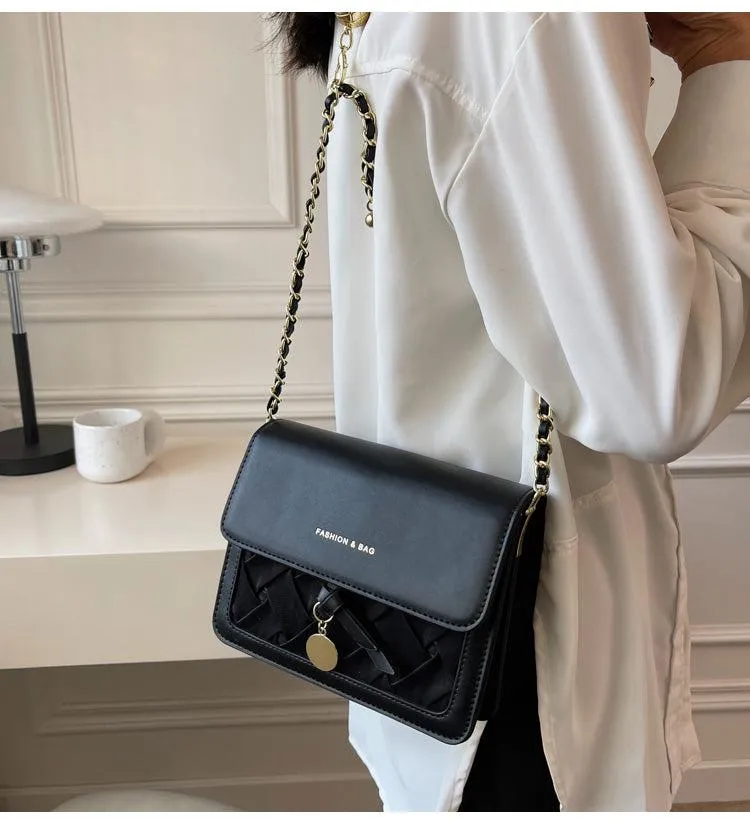 MAYTRENDS  - Braided Flap Bag