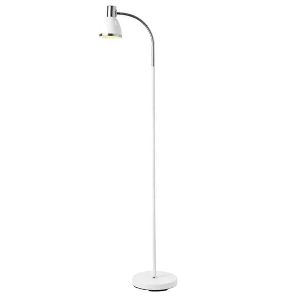 Moda Metal Floor and Table Lamp Set White