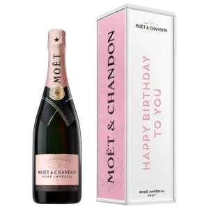 Moët Impérial Rosé "Happy Birthday To You" Cardboard Box