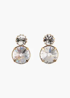 Myrla Earrings -- Crystal Antique Gold