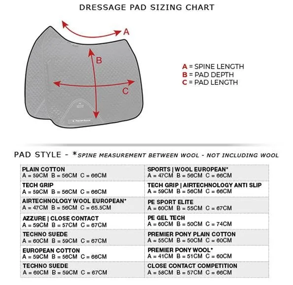 Non Slip Saddle Pad | BONUS Bag | PEI Azzure