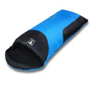 Outdoor Camping Envelope Sleeping Bag Thermal Tent Hiking Compact Single -10°C - blue