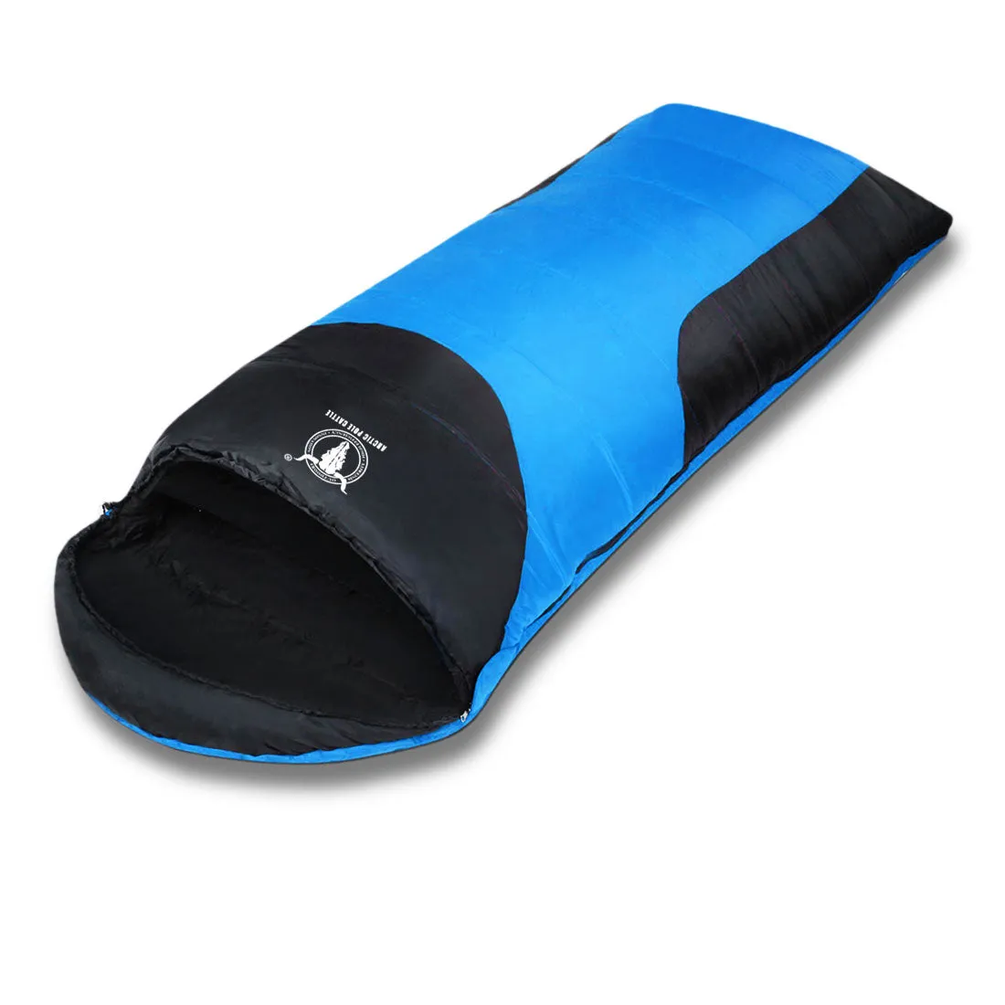 Outdoor Camping Envelope Sleeping Bag Thermal Tent Hiking Compact Single -10°C - blue