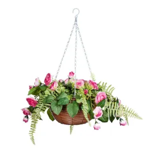 Outside In 30cm Pink Perfection Artificial Regal Basket