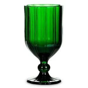 Panel Goblet - Emerald Green