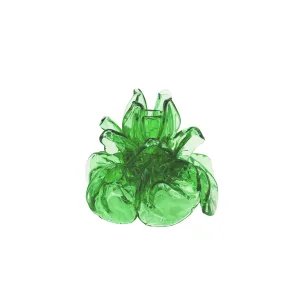 Peony Candle Holder, Green