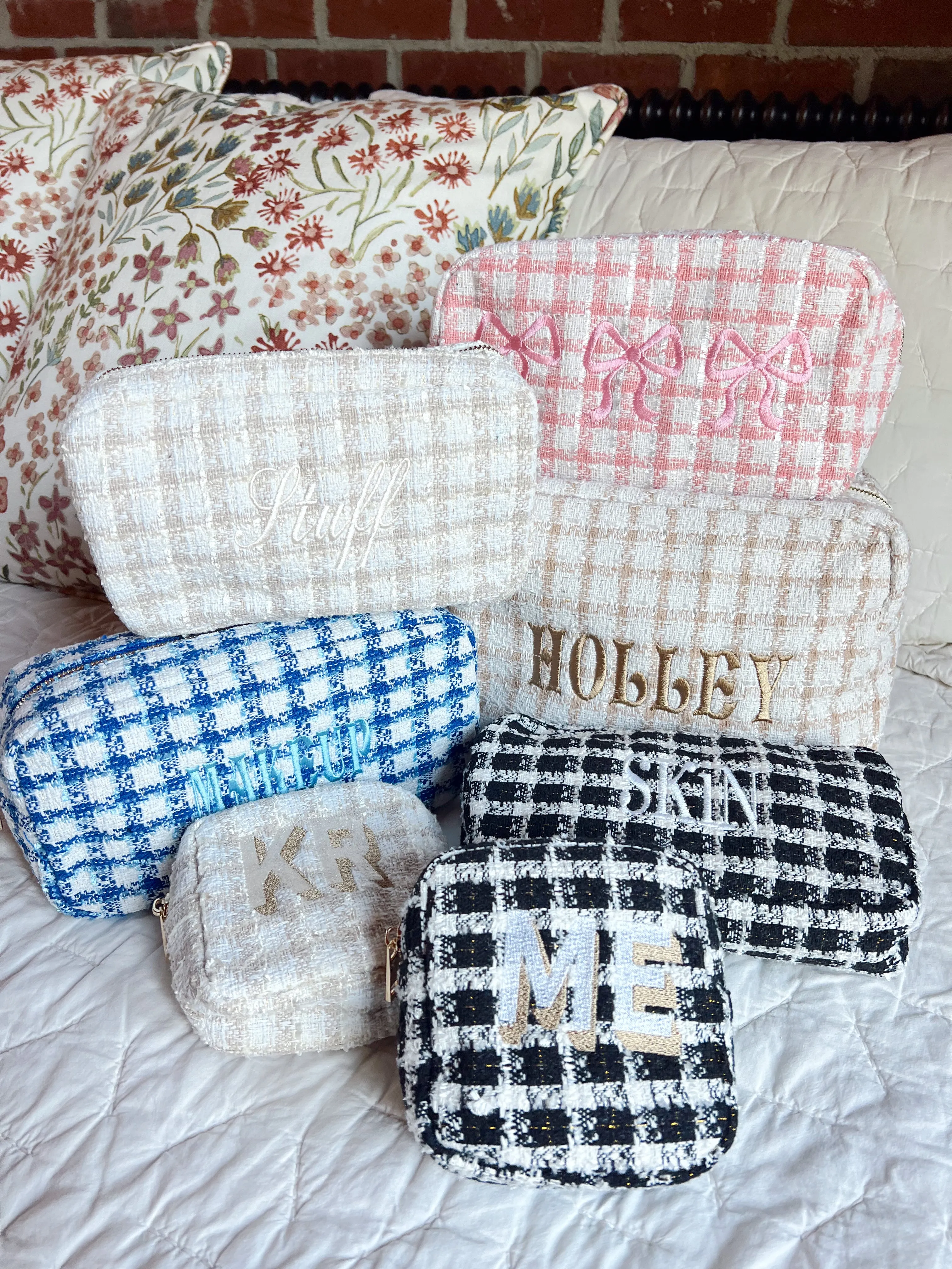 Plaid Makeup Bag Collection