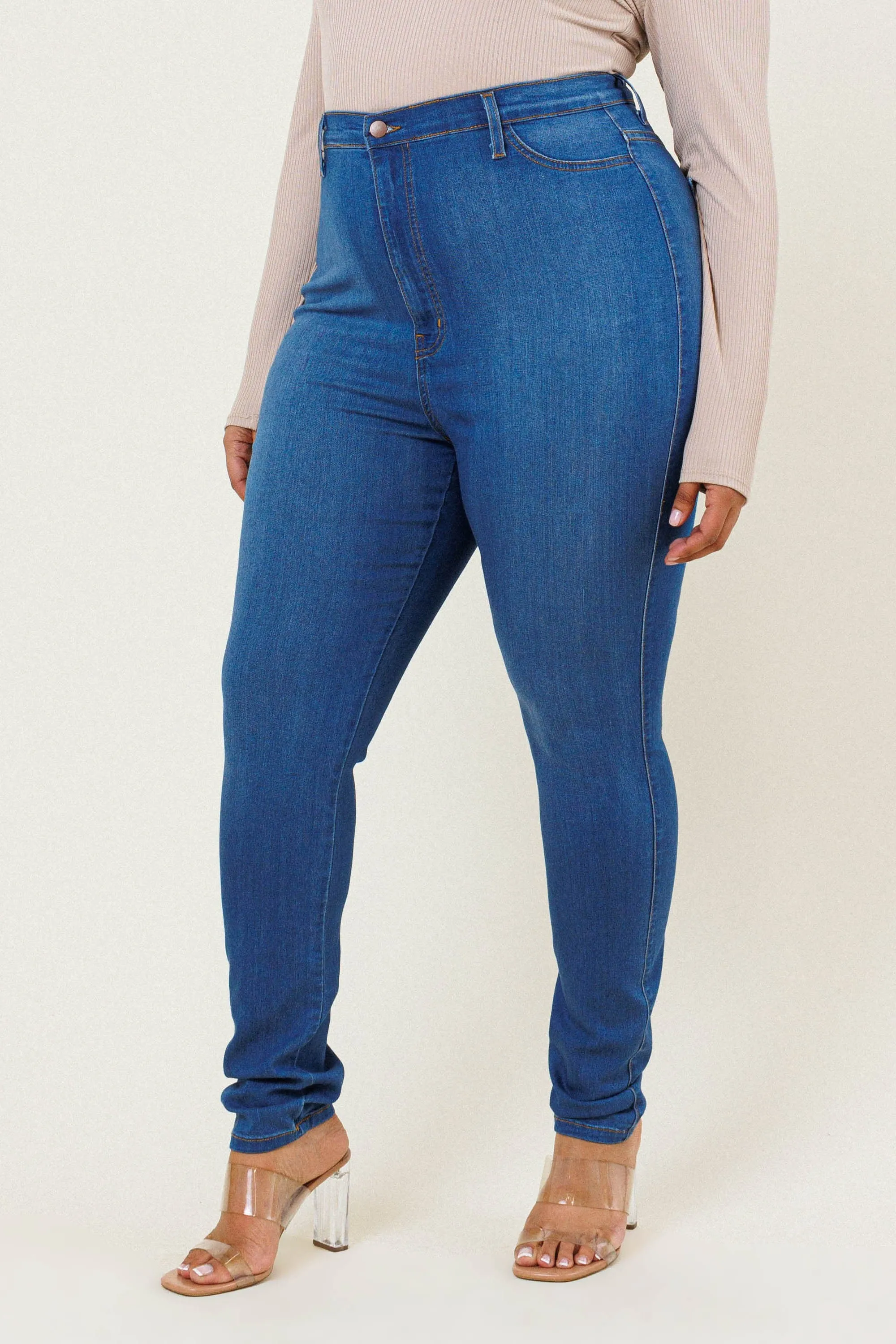 PLUS Vibrant Skinny Jeans