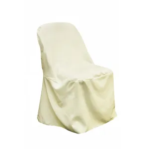 Polyester Folding Chair Cover - Ivory